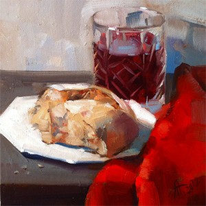 Bread and Wine by Anna Tikhomirova