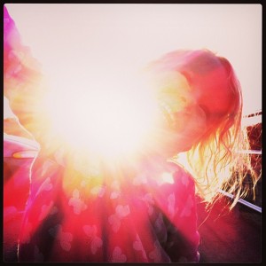 joy shining through