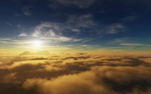 above the clouds