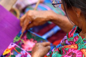 Guatemalan Woman weaving